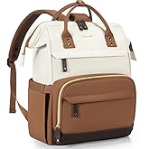 LOVEVOOK Laptop Backpack for Women, 15.6 Inch Work Business Backpacks Purse With Large Capacity, Waterproof Nurse Bag College Bookbag for School, Waterproof Casual Daypack for Travel