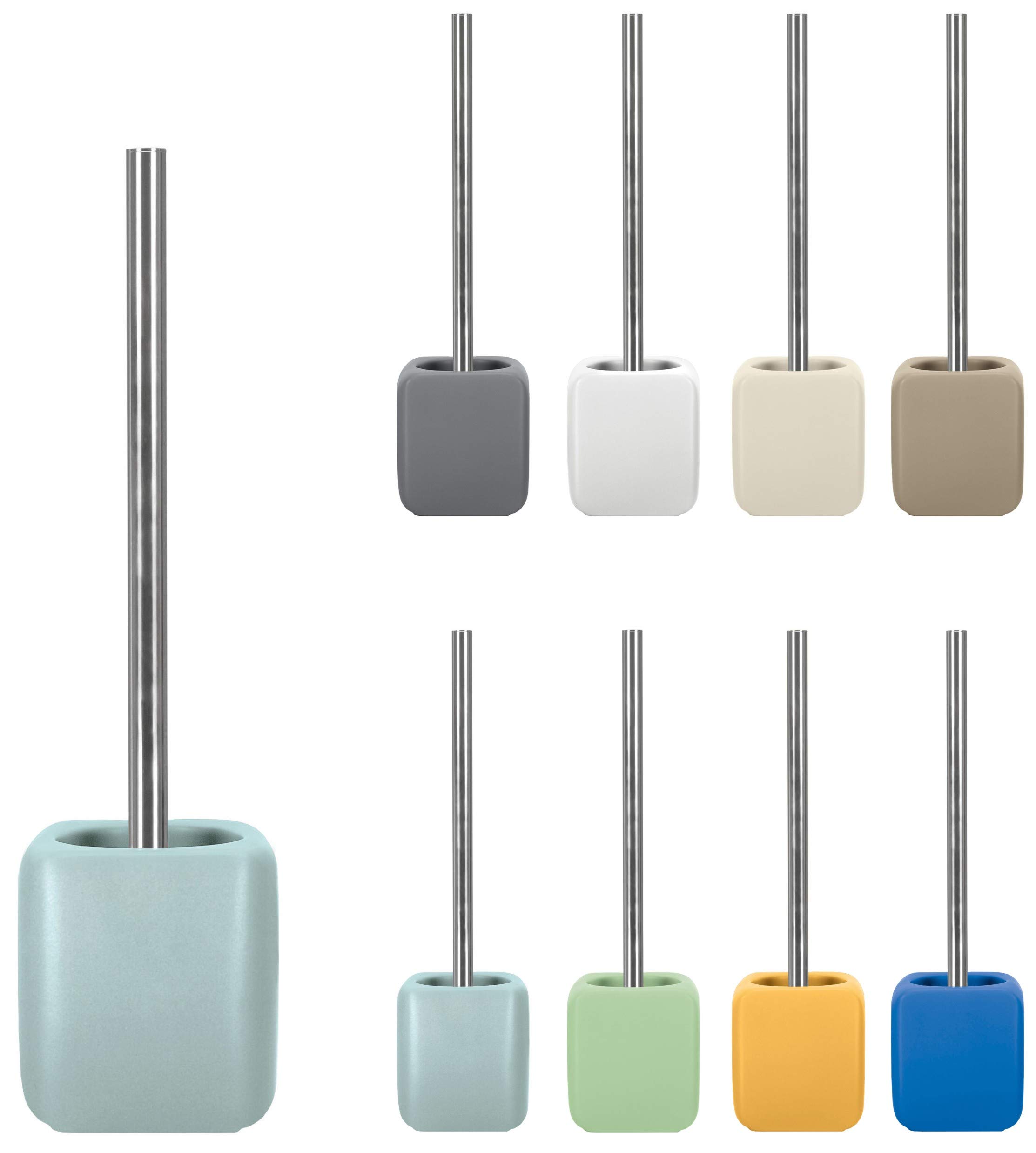 KW Cube Ceramic Toilet Brush and Holder (Opal) — image 1