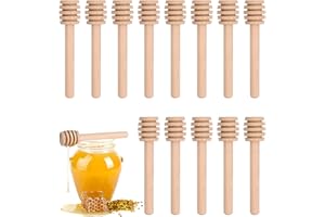 50Pcs Wooden Honey Dipper Sticks, Wooden Honey Dipper, Mini Wooden Honeycomb Sticks, 8cm Honey Dippers Server Stirring for Ho