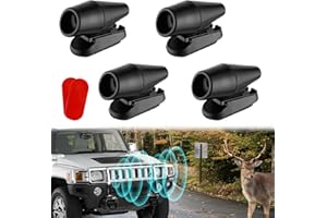 APIPI 4PCS Wind & Ultrasonic Deer Safe Whistles for Vehicles - Deer Horn with Self-Adhesive Tape, Automotive Safety Kits for Car Avoid Collisions