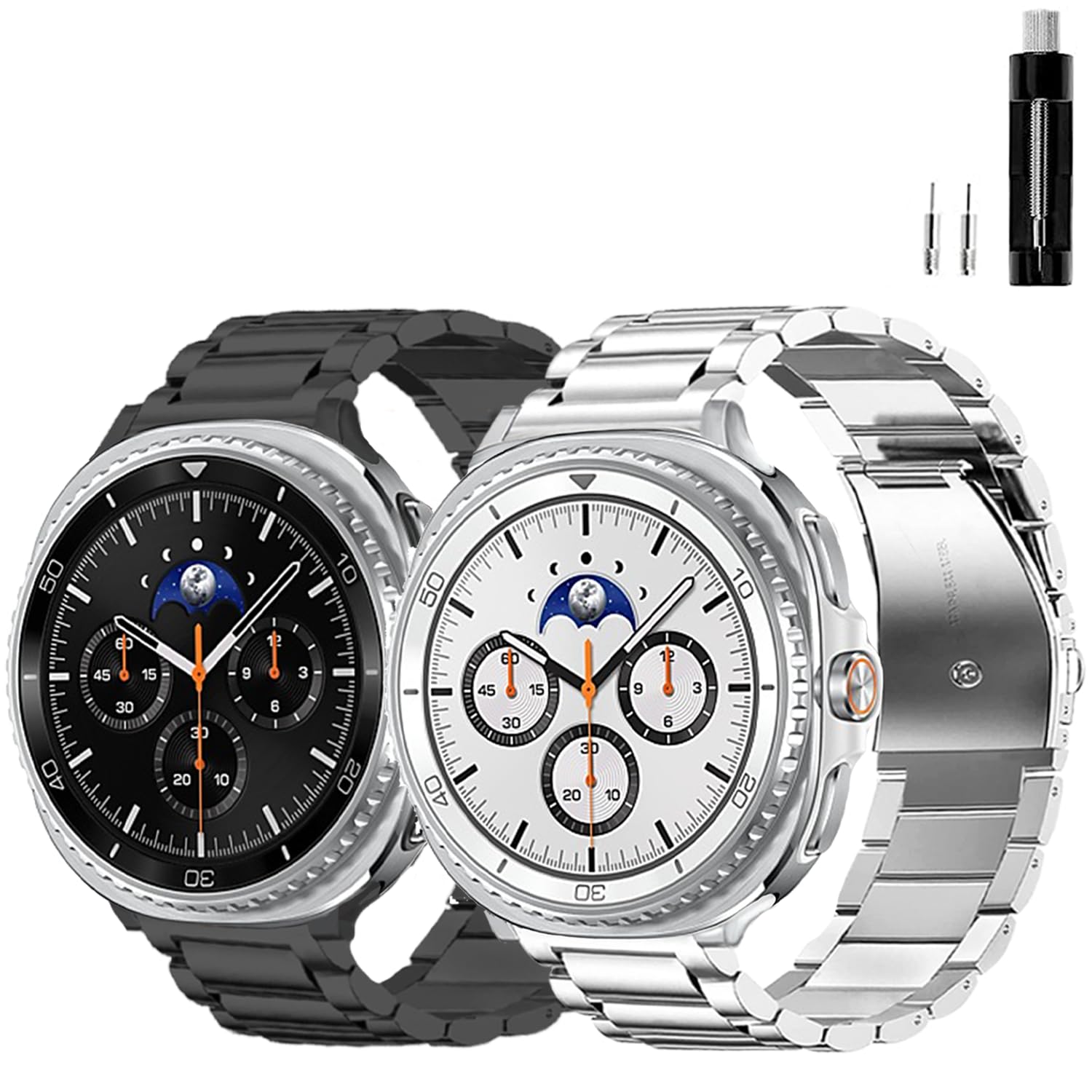 Photo 1 of GOLDTOLUCK Stainless Steel Band Compatible with Samsung Galaxy Watch 8 Classic 40mm 44mm 46mm (2025) Men Women Milanese Mesh Magnetic Classy Elegant Casual Business Metal Stainless Steel