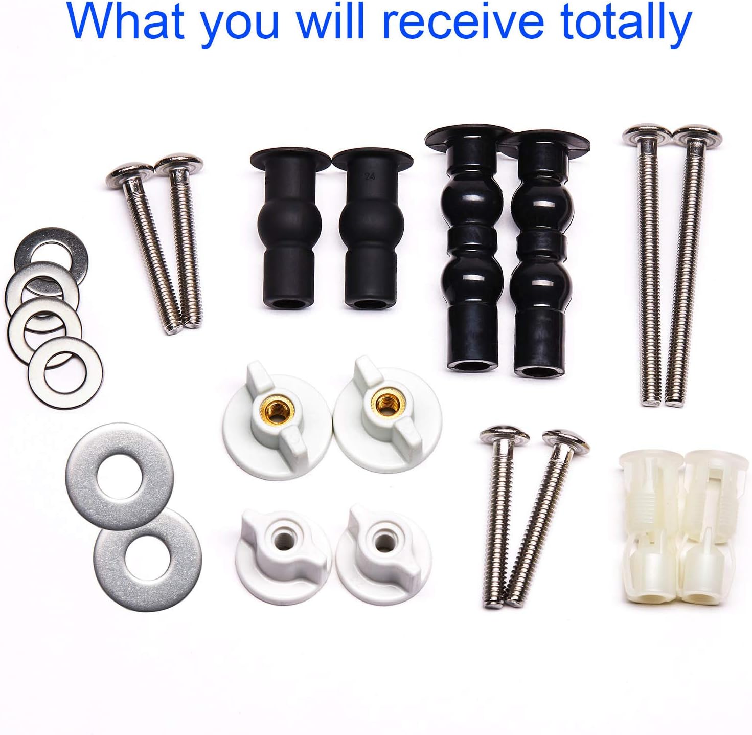 promotions 6 Pack Universal Toilet Seat Hinges Screw, Toilet Seat