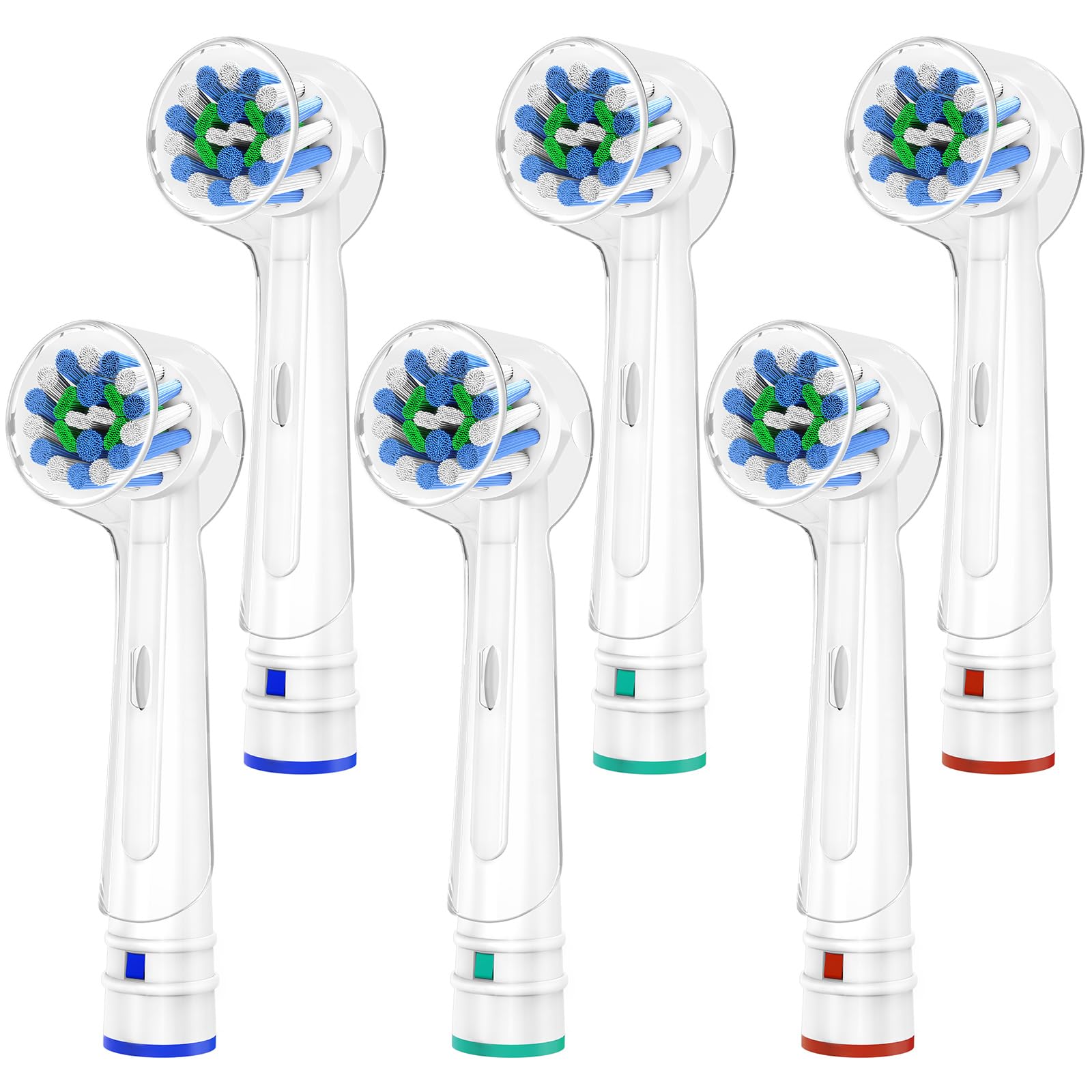 Trustnice 電動歯ブラシ 替えブラシ ブラウン オーラルB 対応 互換ブラシ: マルチアクションブラシ EB50 回転ブラシbraun oral b 用の 替えブラシ 歯垢除去 歯肉炎予防 大人 家庭用 白 6本 の商品画像
