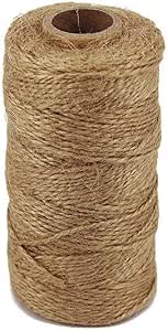 TIAMALL 300 Feet Natural Jute Twine Gift Twine String Packing String
