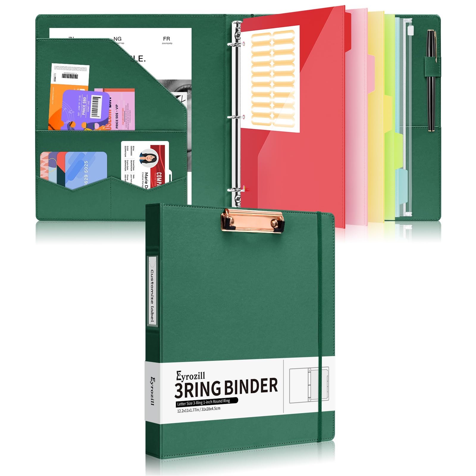 Eyrozill Professional Leather Binder Portfolio with