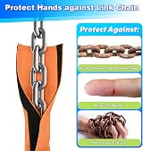 Cosmos 2 Pcs Swing Chain Cover Grip Sleeve for Playground Swings - Orange view 4