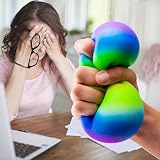 Gifton Rainbow DNA Stress Ball Fidget Toy ADHD Anxiety Relief Novelty Gift Kids view 6
