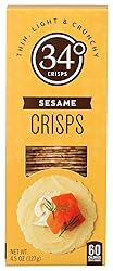 34 Degrees Crisps | Sesame Crisps | Thin, Light