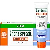 TheraBreath Whitening Toothpaste, Gentle Peroxide-Free Teeth Whitening in 1 Week (3), with Fluoride for Anticavity Protection