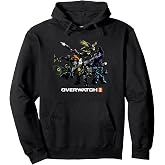 Overwatch 2 Dark Group Action Shot Pullover Hoodie