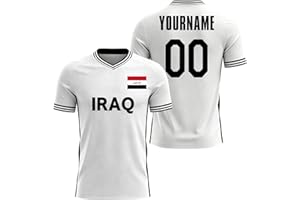 Custom Kids Youths Mens Womens Iraq 2026 Football T Shirts Flag Soccer Jersey for Fans