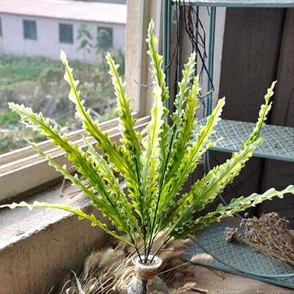 Jhzhk Fleurs Fleurs 7 Branches Feuille Vase Plante De Jardin