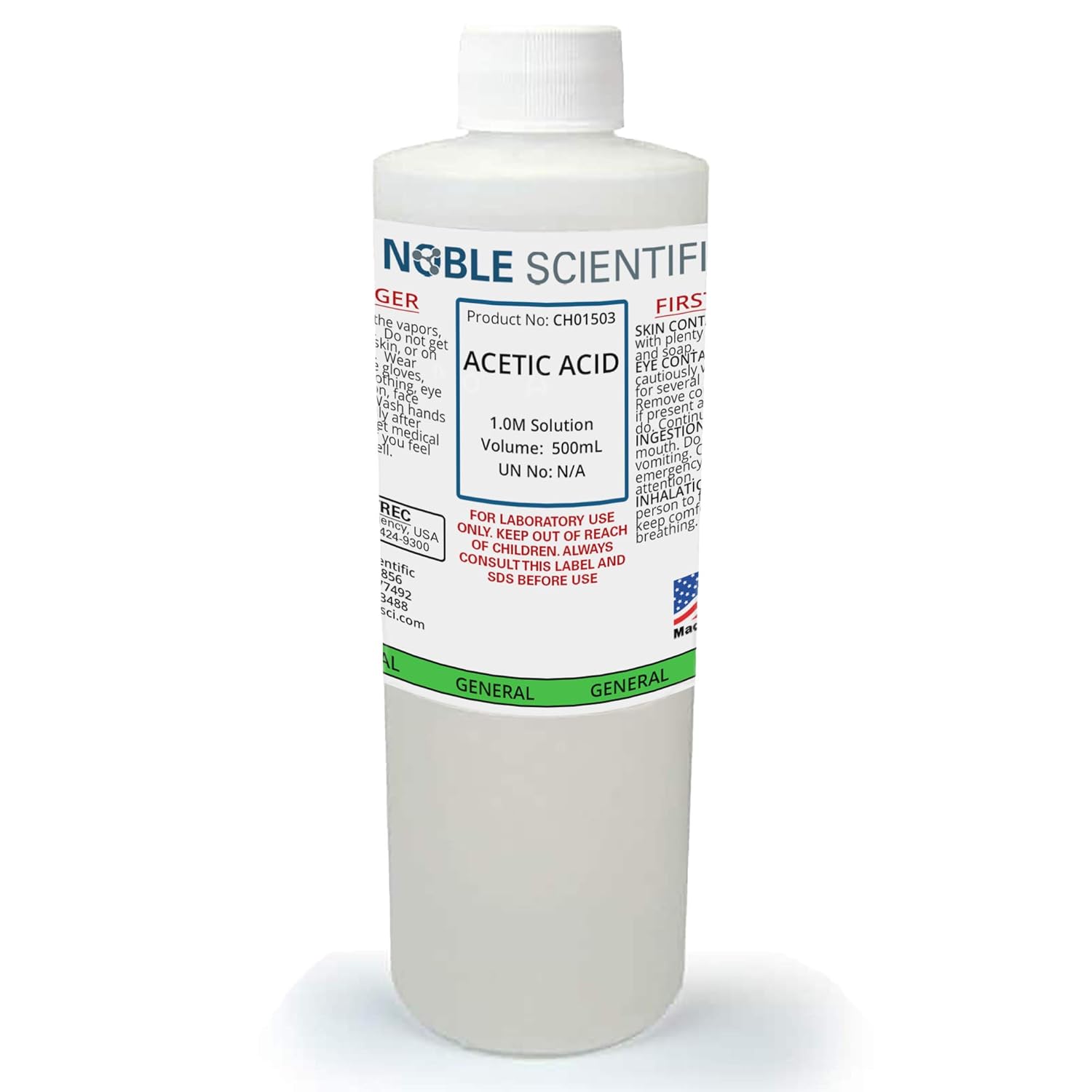Acetic Acid Solution, 1M, 1L, by Noble Scientific
