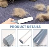 LELE LIFE Mini Lint Roller Blue with 5 Refills 200 Sheets Portable Travel Extra view 3