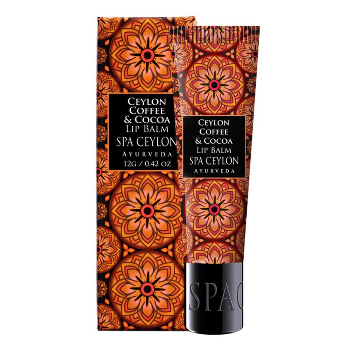 Spa Ceylon Luxury Ayurveda Coffee and Cocoa Lip Balm, Deep
