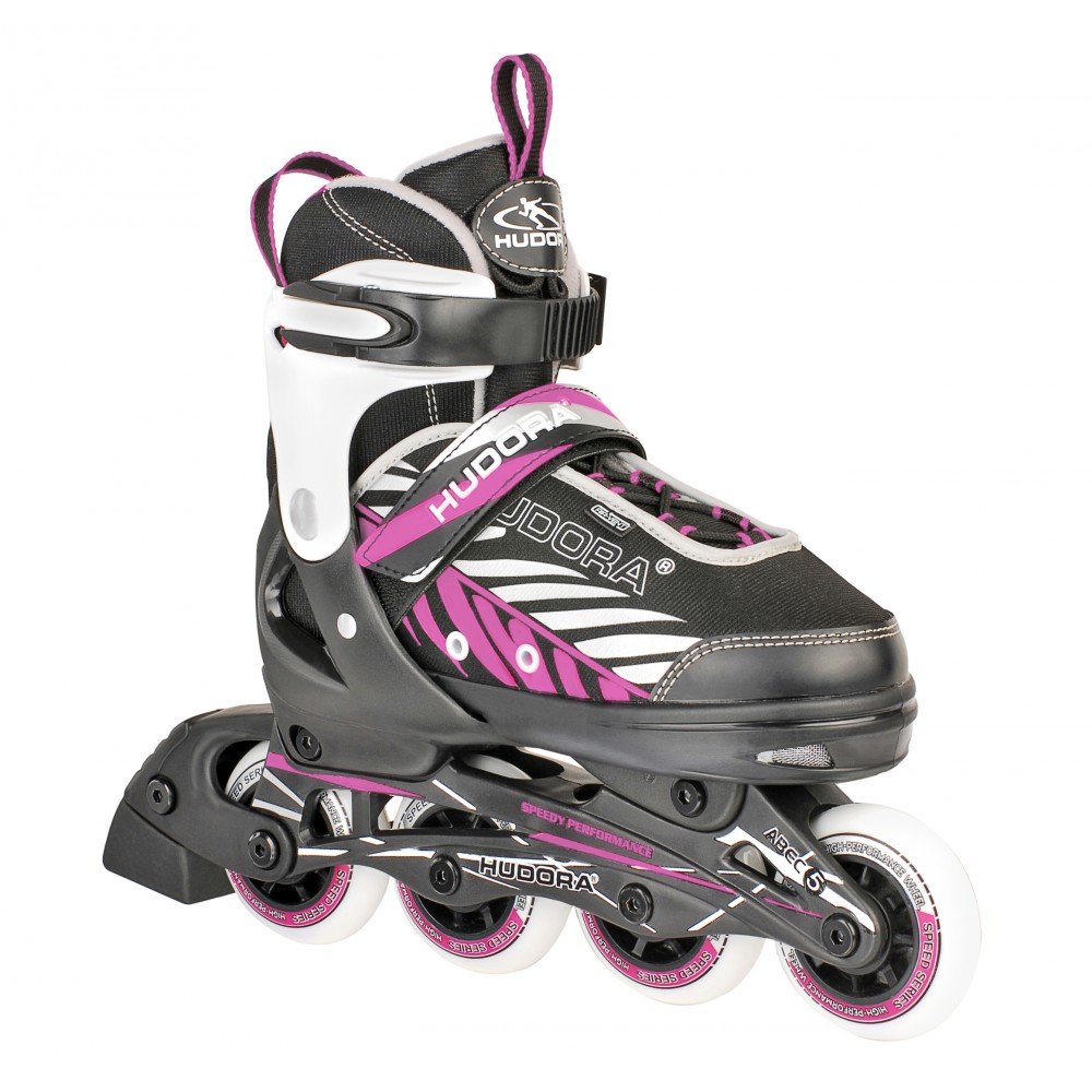 Hudora Inline Skates Mia/Leon - Inline skates for children/teenagers & adults in different sizes & colours - Roller skates adjustable up to 4 sizes - Comfortable & stylish skates