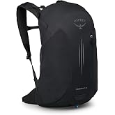 Osprey Hikelite LT 22L Hiking Backpack, Black OS | daypack, travel daypack, camping pack, rain cover, wet weather carry, Black color, OS size