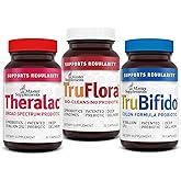 Master Supplements 30-Day Probiotic Gut Reset - Includes Theralac (30 ct.), TruBifido (30 ct.) & TruFlora (30 ct.) - Supports Optimal Gut Health - Gluten Free