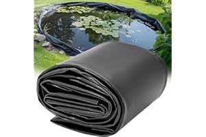 FROIDESENTE 20 x 30 FT Pond Liner, 20 Mil Pond Liners for Outdoor Ponds, HDPE Pond Liner Easy Cutting Puncture Resistant, Pond Liners for Water Garden Fountain Waterfall, Koi Fish Aquaculture Pond