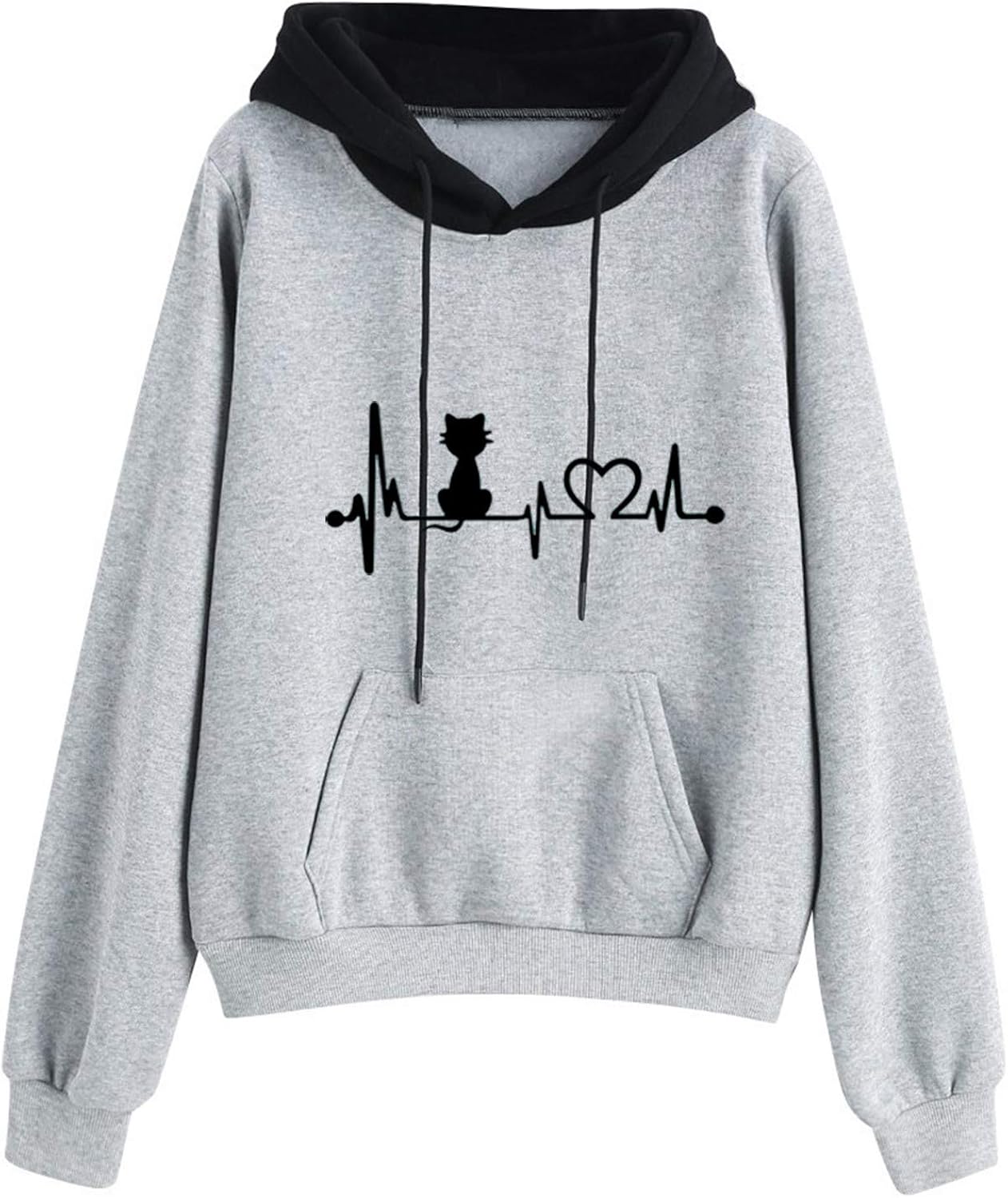 Hoodies for Women Pullover Cute Graphic with Pockets, Lightweight