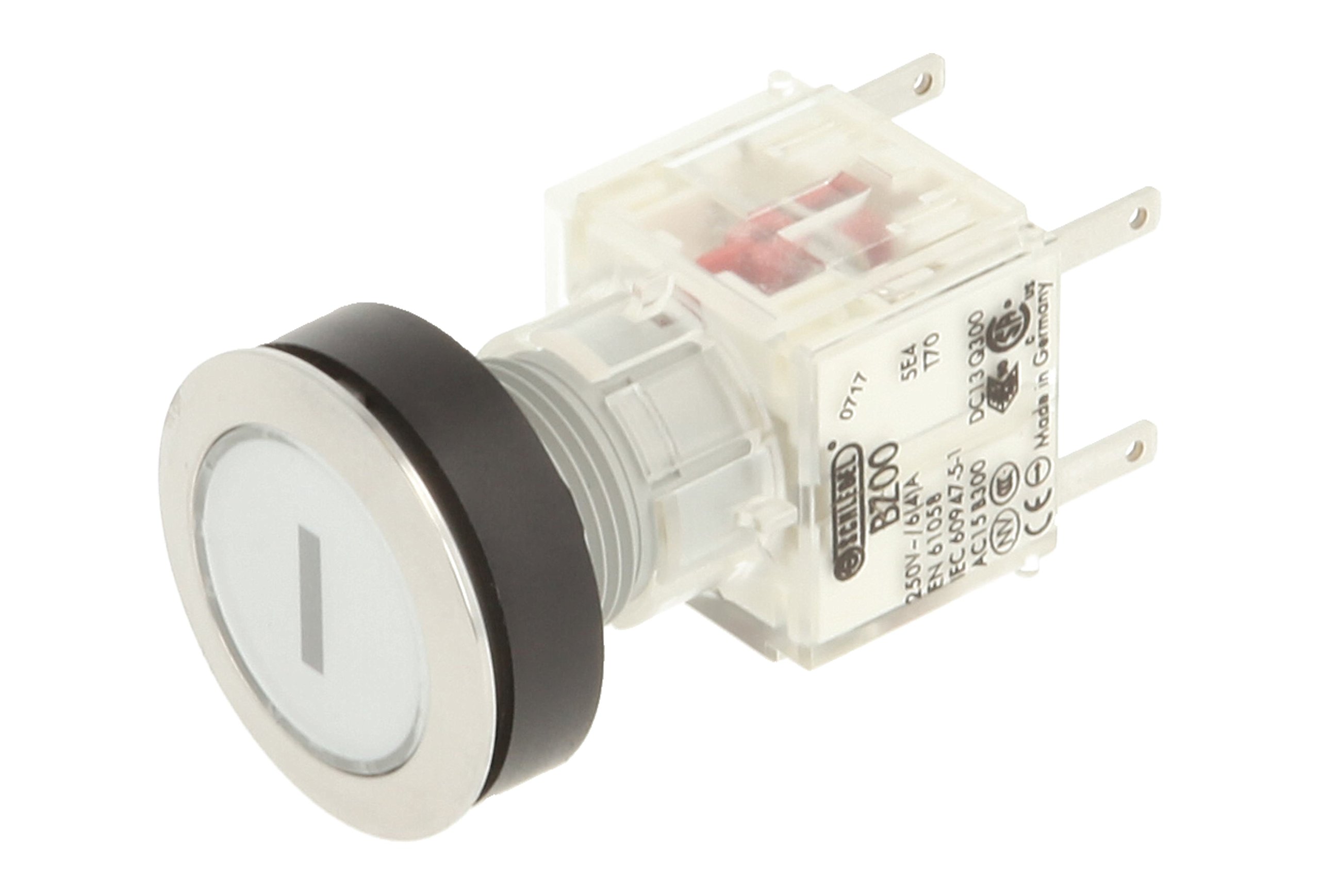 Schlegel 23.000.608 Push Button Stainless Steel, Clear Button Cap, Identification Plate I, Push Contact Sensor 2 Openers — image 1