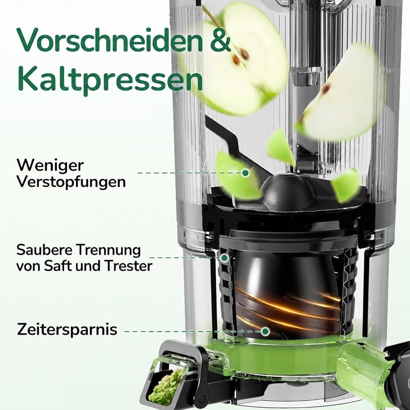 3-in-1-Entsafter (Slow Juicer) mit 150 mm breitem Einfüllschacht — Foto 6 von 8