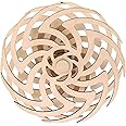 Wind Up to Power Peaceful 'Ripple' Motion, Moving Kinetic Wall Art, Calming Wall Décor Hand Crafted Wood for Living Room, Office, Bedroom