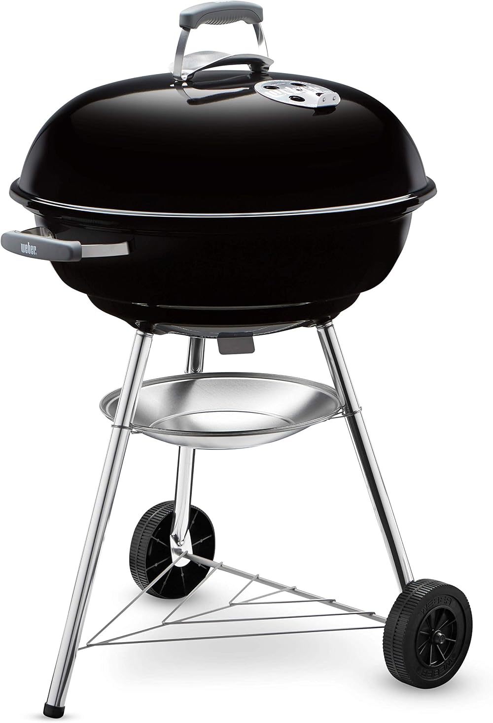 Weber Compact Kettle Charcoal Barbecue 57 cm with Wheels Black/Silver