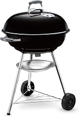 Weber Compact Kettle Charcoal Barbecue 57 cm with Wheels Black/Silver