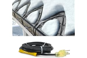 STELPRO Flextherm Professional Grade Self-Regulating Roof and Gutter De-Icing Heat Trace 120 V - 37 Ft - Plug with Pilot Lamp