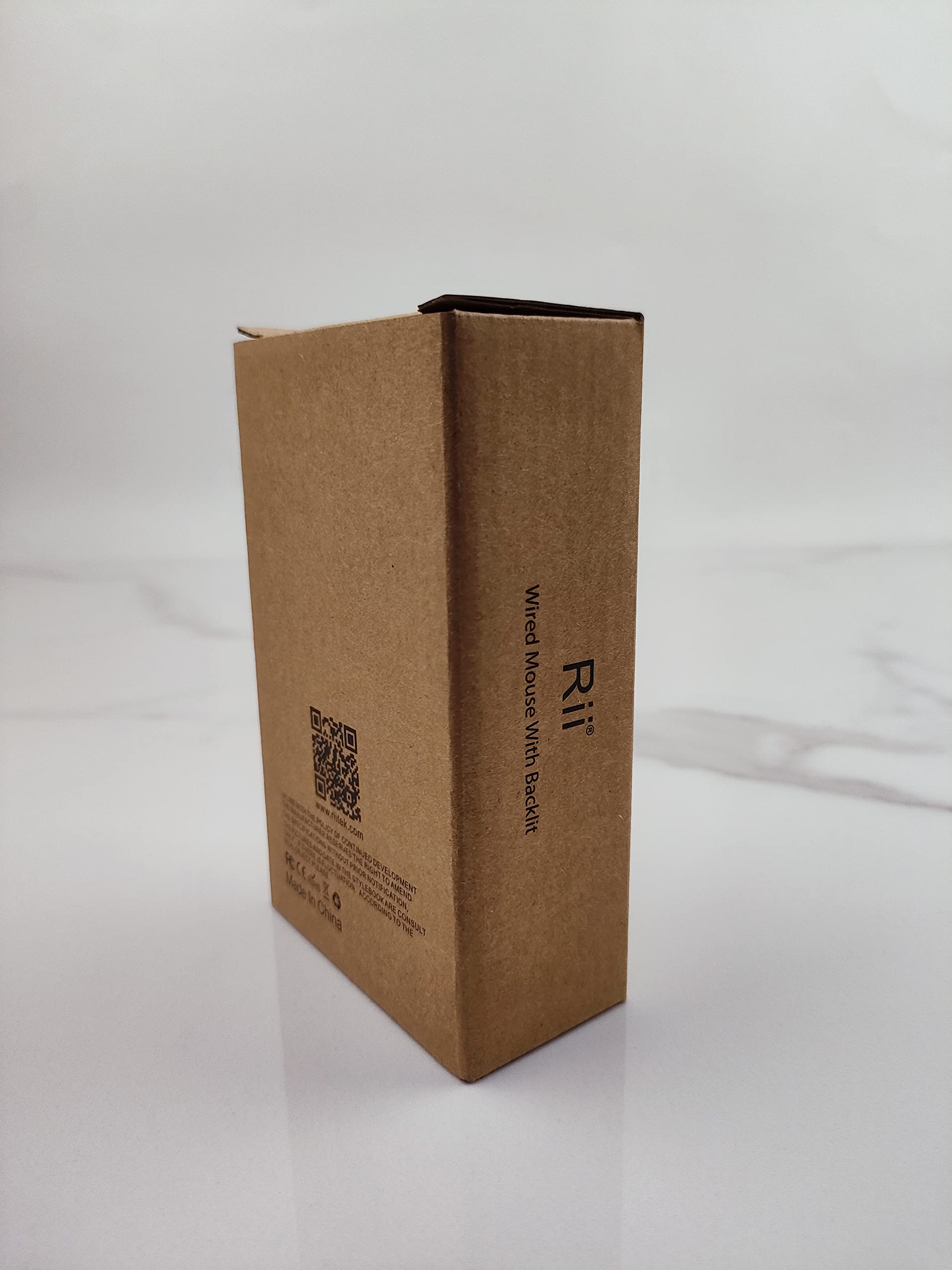 Rii RM105 Wired Mouse,Computer Mouse with Colorful RGB Backlight,Comfortable Grip Ergonomic Optical,USB Wired Mice Support Windows PC, Laptop,Desktop,Notebook,Chromebook