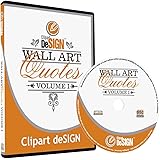 Wall Art Decal Quotes Clipart-Vinyl Cutter Plotter Images-Vector Clip Art Graphics CD