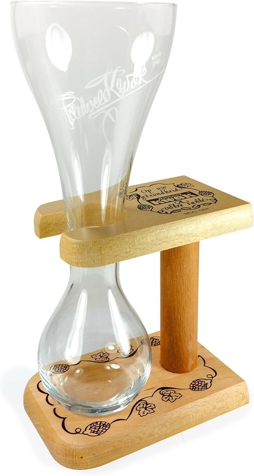 Pauwels Kwak, Belgian beer glass with wooden stand, 25 cl Amazon.co.uk