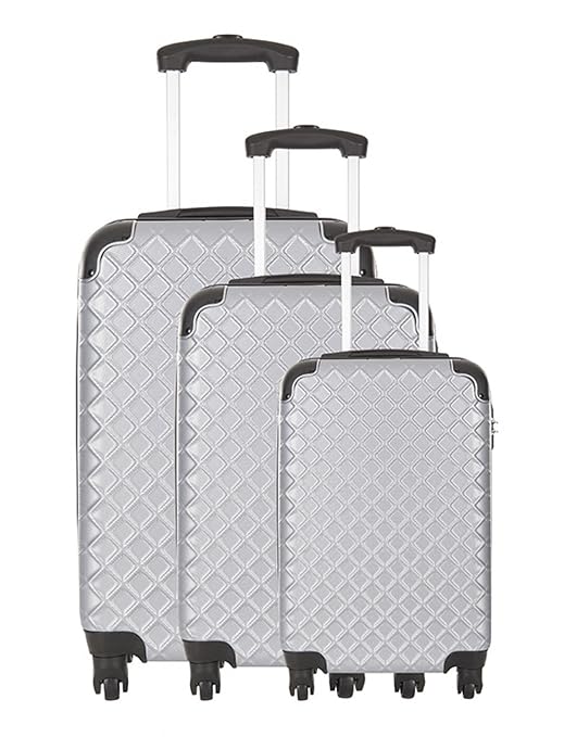 Platinium Juego de maletas plata plata 77.00: Amazon.es ...