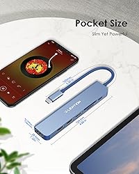 LENTION USB C Hub with 100W Charging, 4K HDMI, Dual