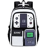 BLUWEI Boys Backpack Kids Bookbag Teens School Bag Luminous Game Large capacity bag