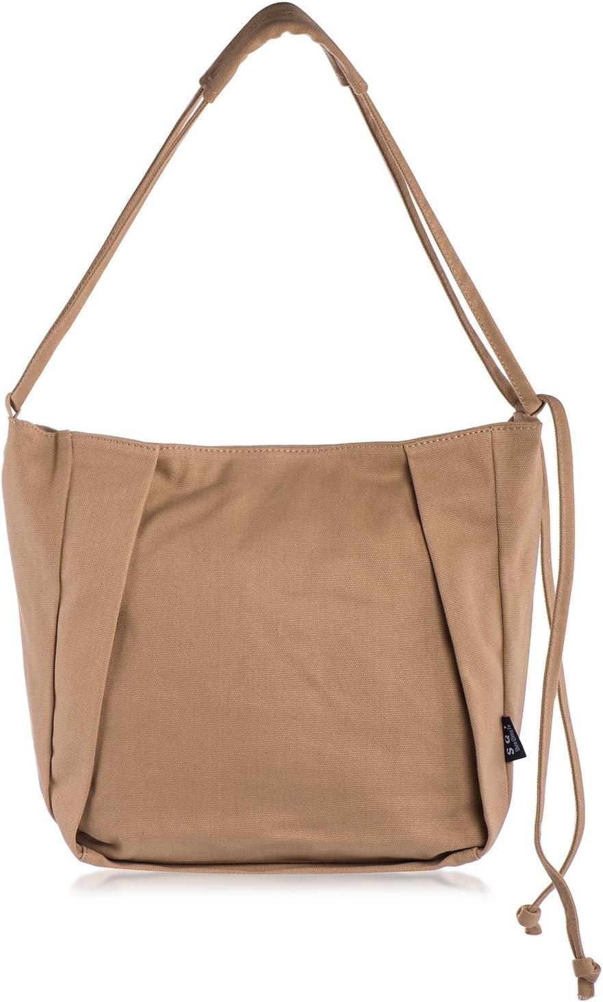 Canvas Tote Bag Canvas Ladies Girls Handbag Summer Shoulder Bag Beach Bag with Adjustable Strap 5 Pockets