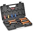 IWISS iCrimp KIT-DC02 Wire Crimping Tool Kit for Deutsch Connectors and Weather Pack Terminals with Connector Removal Tools