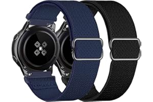 YEEJOK Compatible for Fossil Watch Band 22mm, Fossil Men's Gen 6/5E 44mm Bands Nylon, Stretchy Solo Loop Sport Elastic Braided Wristbands for Men's Gen 5LTE/Carlyle Garrett/Women's Julianna/Gen 4 Explorist HR