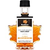 100% Pure Organic Maple Syrup - Premium Grade A - Quebec's Finest in Elegant Maple Leaf Bottle from Biod&eacute;lices (50 ml (Pack of 1), Maple US (GRADE A))