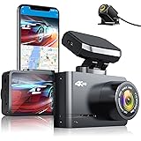 AUTOWOEL 4K Dash Cam Front and Rear with WiFi & GPS, Dual Dash Cam Car Camera Recorder with UHD 3840x2160P, 2.45" LCD,170°Wid