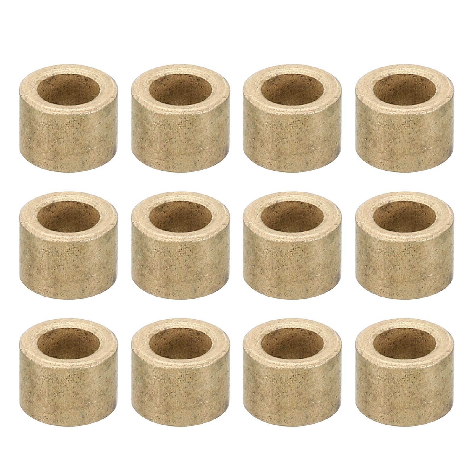 PATIKIL M5 Brass Spacers, 12 Pcs Metal Spacer Brass 5mm ID x 8mm OD x 6mm L Brass Spacers Screw Standoff for 1/5 Inch or M5 Screw