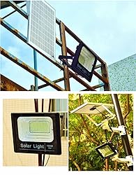 100W Solar Flood Light Outdoor Dusk to Dawn with