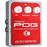 Electro-Harmonix Micro POG Polyphonic Octave Generator Pedal | Generate multiple octaves from your input signal. The Micro POG will track every note or chord that you play with precision!