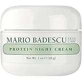Mario Badescu Protein Night Cream for Dry and Sensitive Skin, Anti Aging Face Cream with Peptides, Collagen & Vitamins A & E, Reduces Wrinkles, Face Moisturizer for Women and Men, 1 OZ