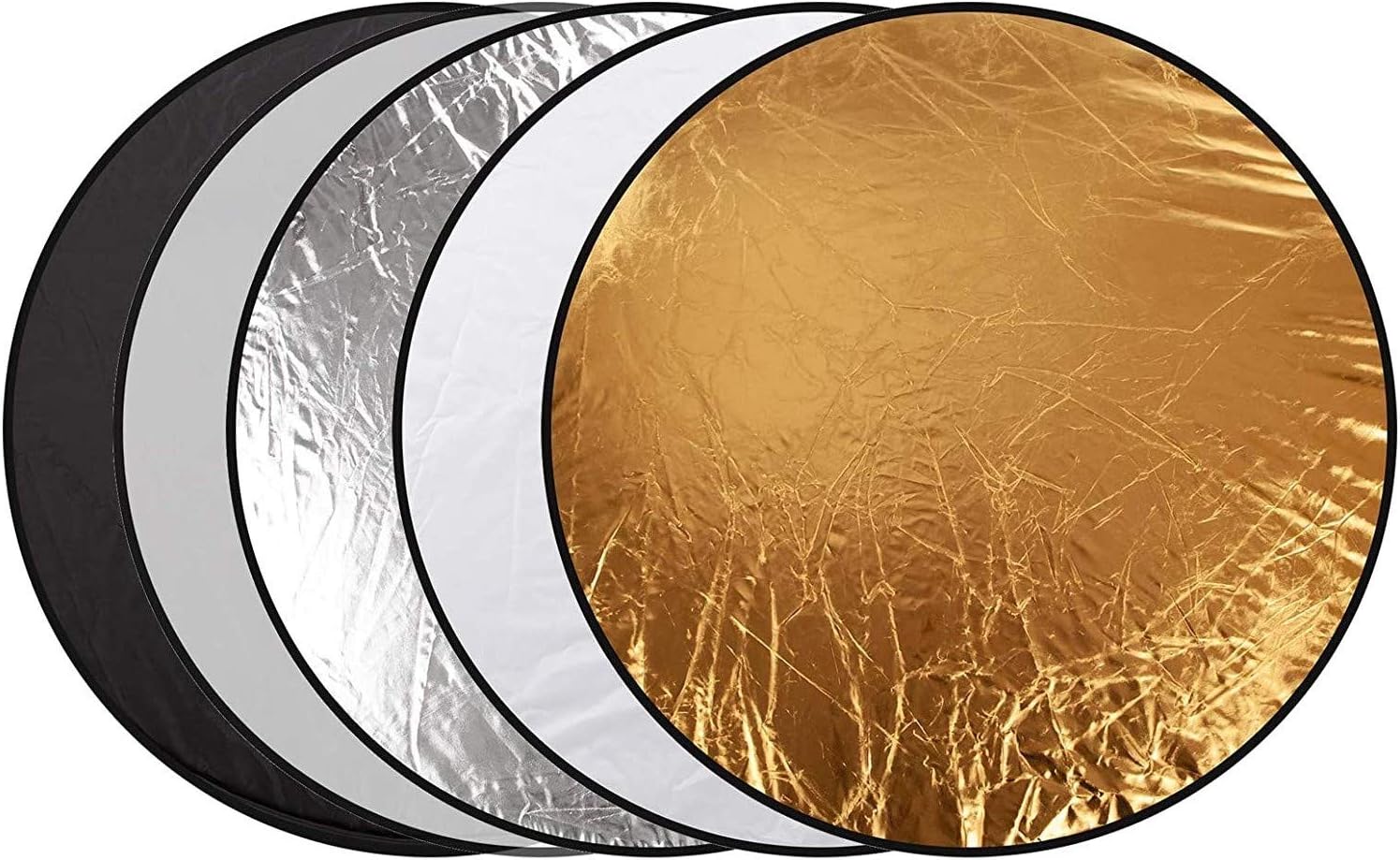 24x24" Photography Photo Portable Grip Reflector 5-in-1 Circular Collapsible