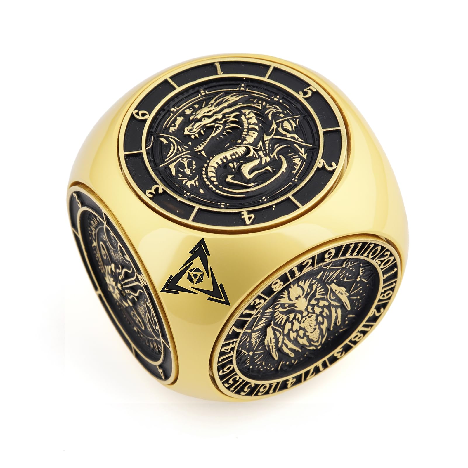 Haxtec Spinner Dice 7-in-1 Metal DND Dice Set Goblins Unique Dice Compatible with Dungeons and Dragons Gifts D&D