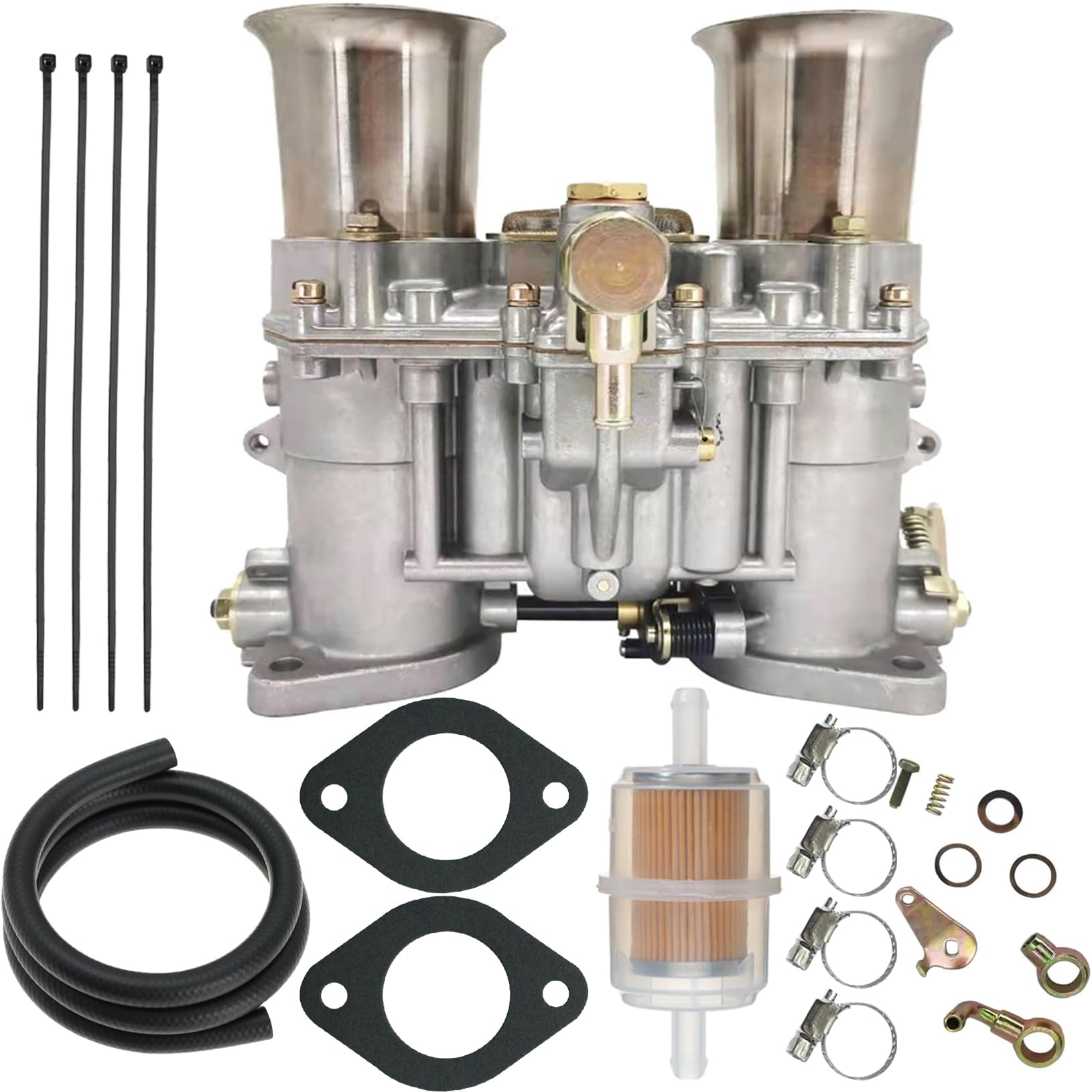 Photo 1 of Trucktok 19030.015 19030.018 48 IDA Carburetor Replacement for V8 Engines Weber Vertical Carburetor (With Air Horn)