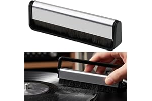 JIAYUYUARPY Anti-Static Carbon Fiber Record Cleaning Brush, Cleaner Turntables Cartridge DJ Equipment Accessories for Vinyl