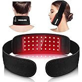Red Light Therapy Belt for Neck, Near Infrared Light Therapy Belt Wearable Infrared Neck Wrap with Timer Infrared Belt for Chin Firming and Pain Relief Body Neck Hand Wrist Legs Gift for Women Men